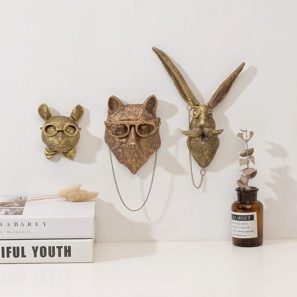 3d Animal Head Wall Mount Ornament, Animal Heads For Wall Art Hanging☺️ - Picture 6 of 7